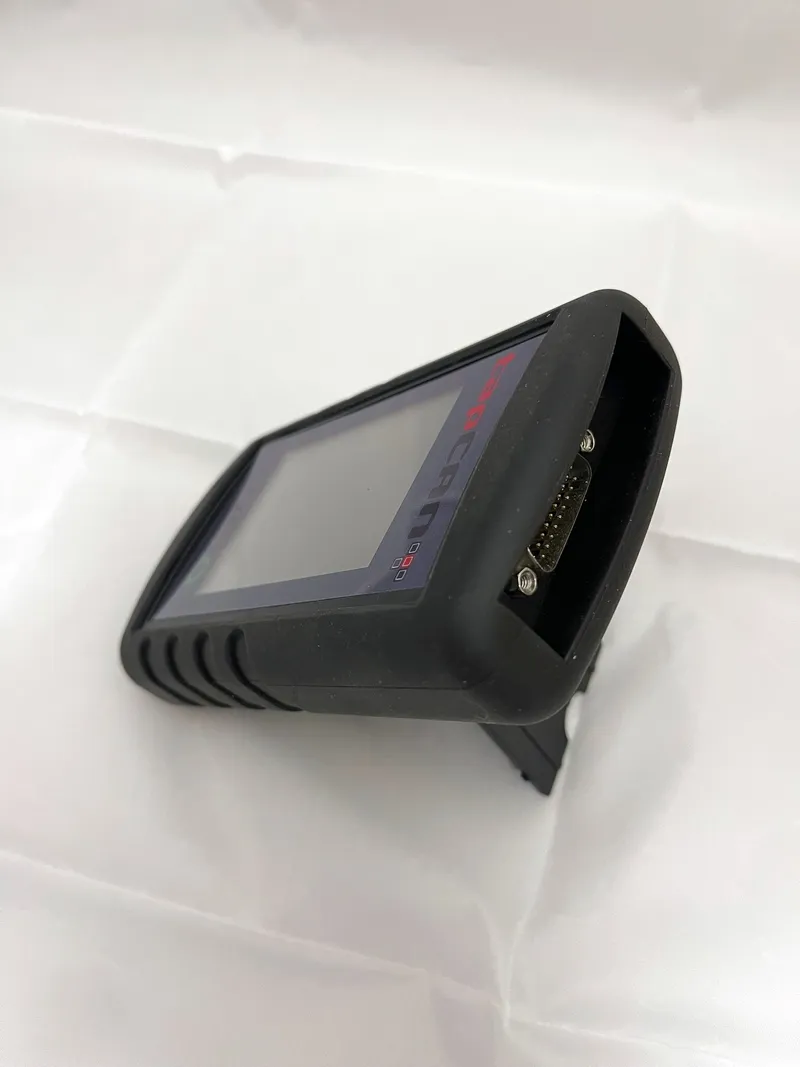 TapCAN on its stand, showing the DB26 connector on the end of the device