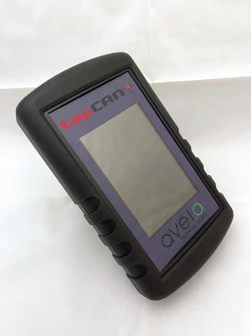 TapCAN in the standard black rubber boot, angled front view